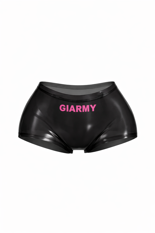 Low-Raise Negro Micro Shorts