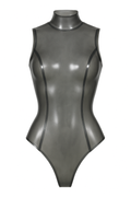 GIARMY Transparent Black Gummy Latex Bodysuit