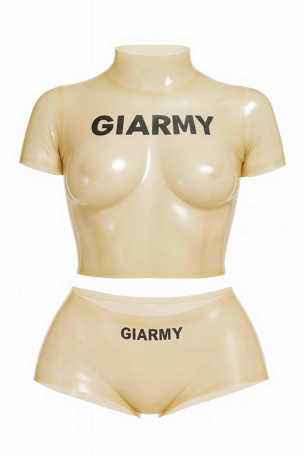 GIARMY Transparent Gummy Latex Set