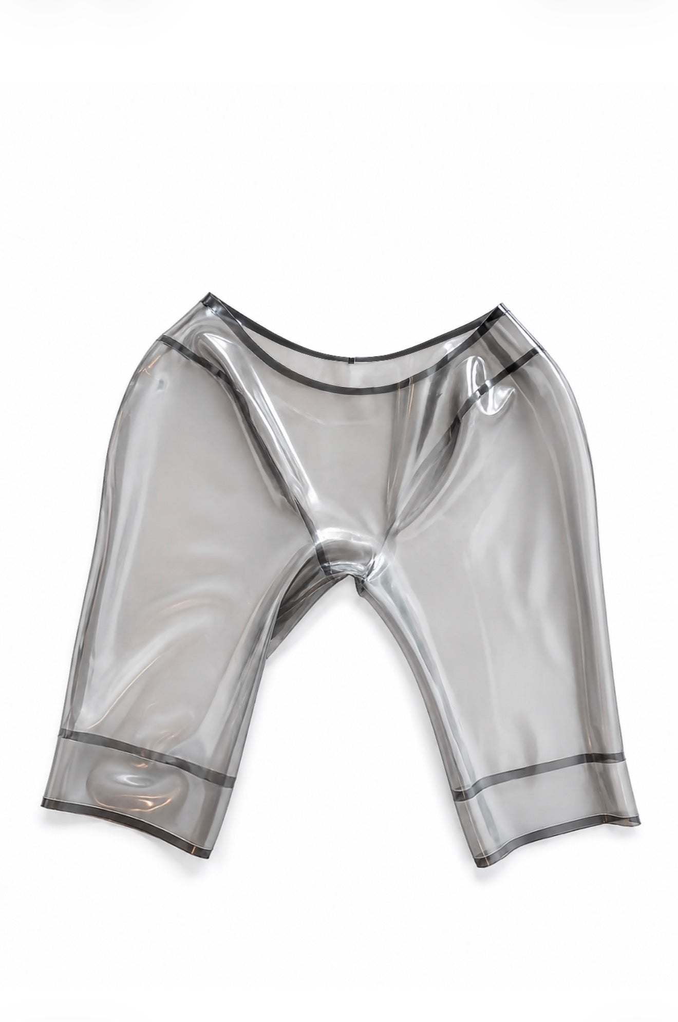 TRANSPARENT BLACK CAPRIS